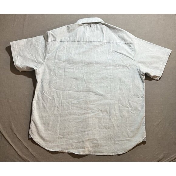 Free Planet Button Up Shirt Men’s 2x Blue‎ Pocketed Short Sleeve. - Picture 6 of 10